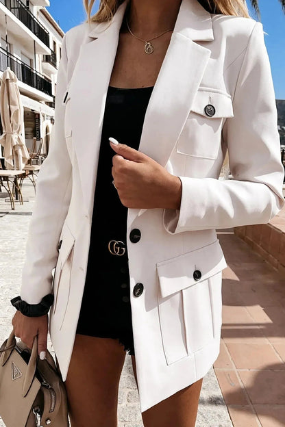 Alida™ | Blazer Ajusté à Poches